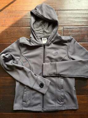 Harley-Davidson Willie G Skull Grey Performance Zip-Up Hoodie Jacket